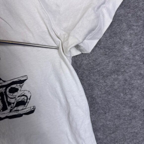 Allsaints T Shirt Mens Small White Graphic Short Sleeve Religious Nun Distressed - Picture 5 of 12